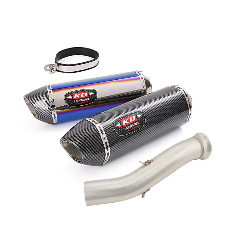 

For CFMOTO NK800 2023 Motorcycle Exhaust System Stainless Steel Mid Link Pipe Muffler Escape With DB Killer Slip On Modified