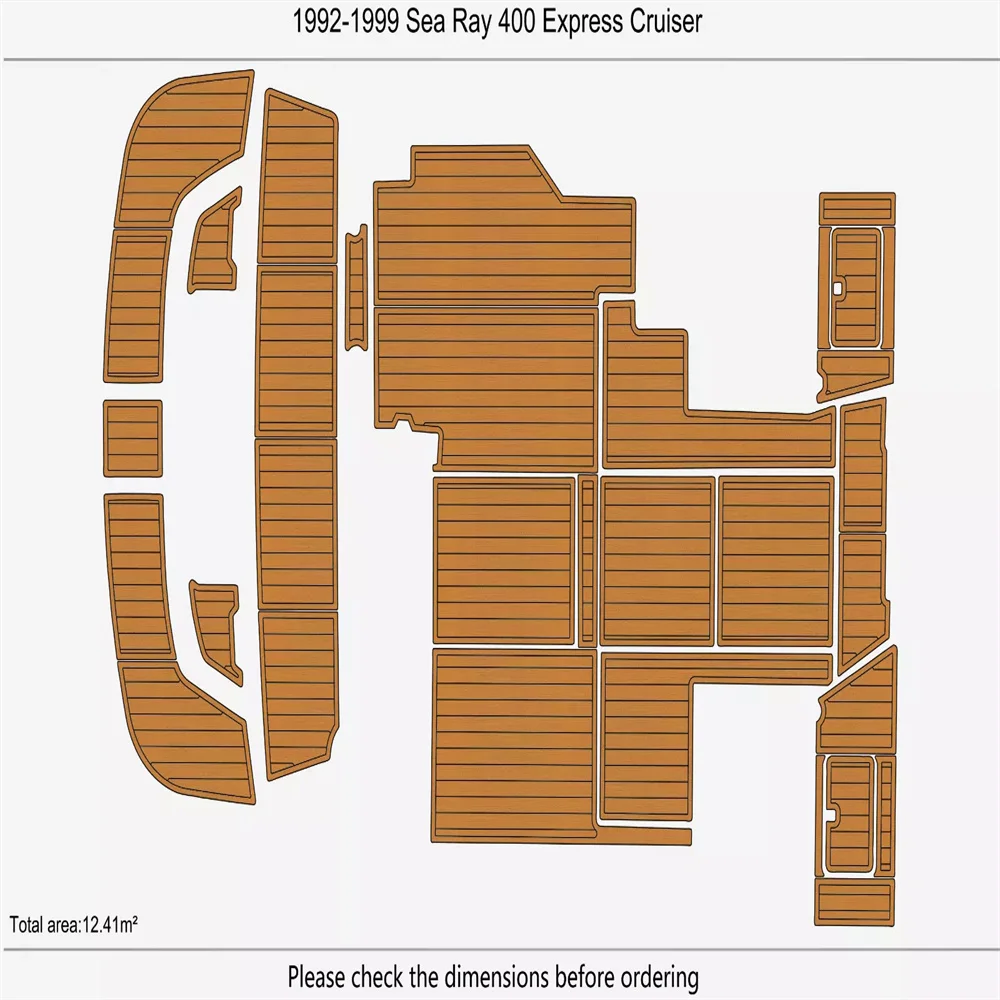 1992-1999 Sea Ray 400 Express Cruiser Cockpit Swim platform 1/4