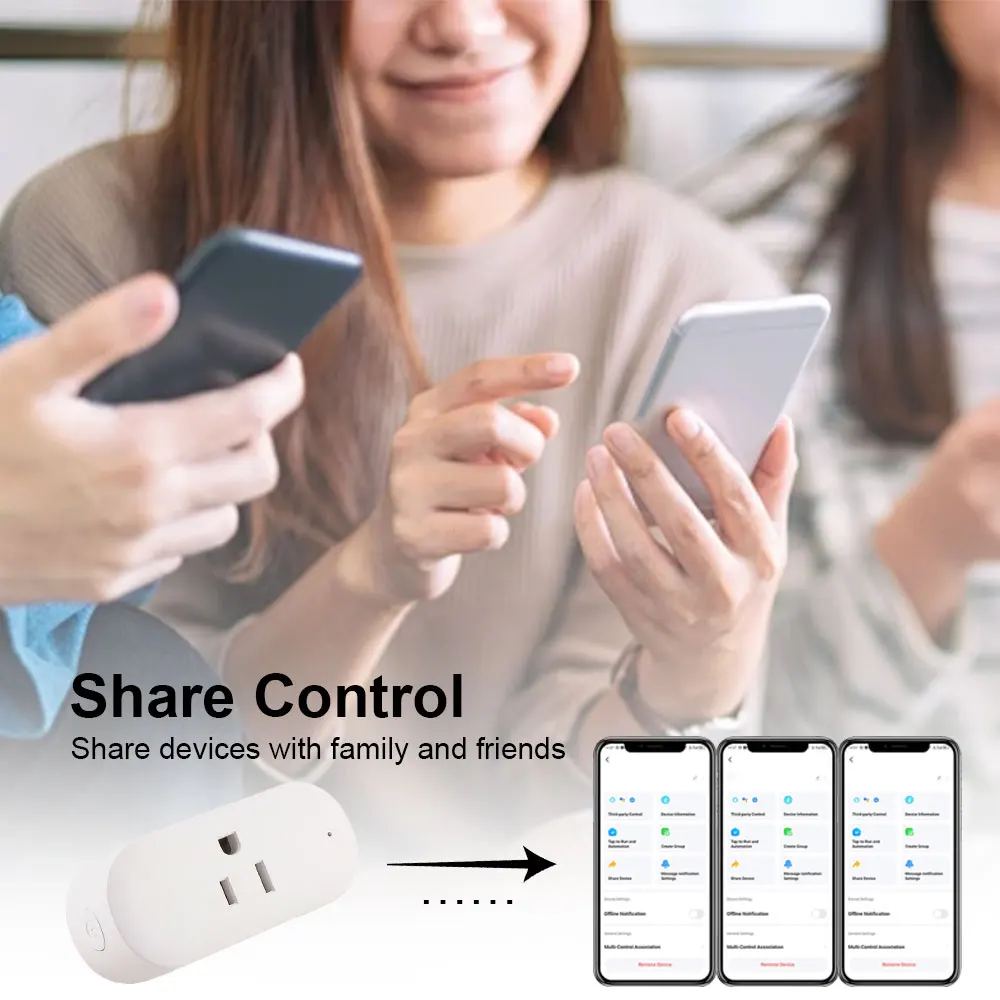 Tuya Smart Plug La salida WiFi estándar de EE. UU. 15A funciona con el control remoto de la aplicación del asistente de Google Alexa