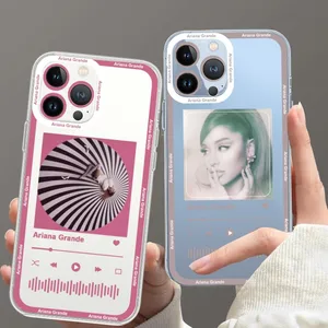 A-Araran-Sänger G-Enkelin Telefonhülle für iPhone, transparente Shell, iPhone 11, iPhone 12 Mini, iPhone 13, iPhone 14 Pro Max 6 Hauptverkäufe Ariana Grande Fall - №4