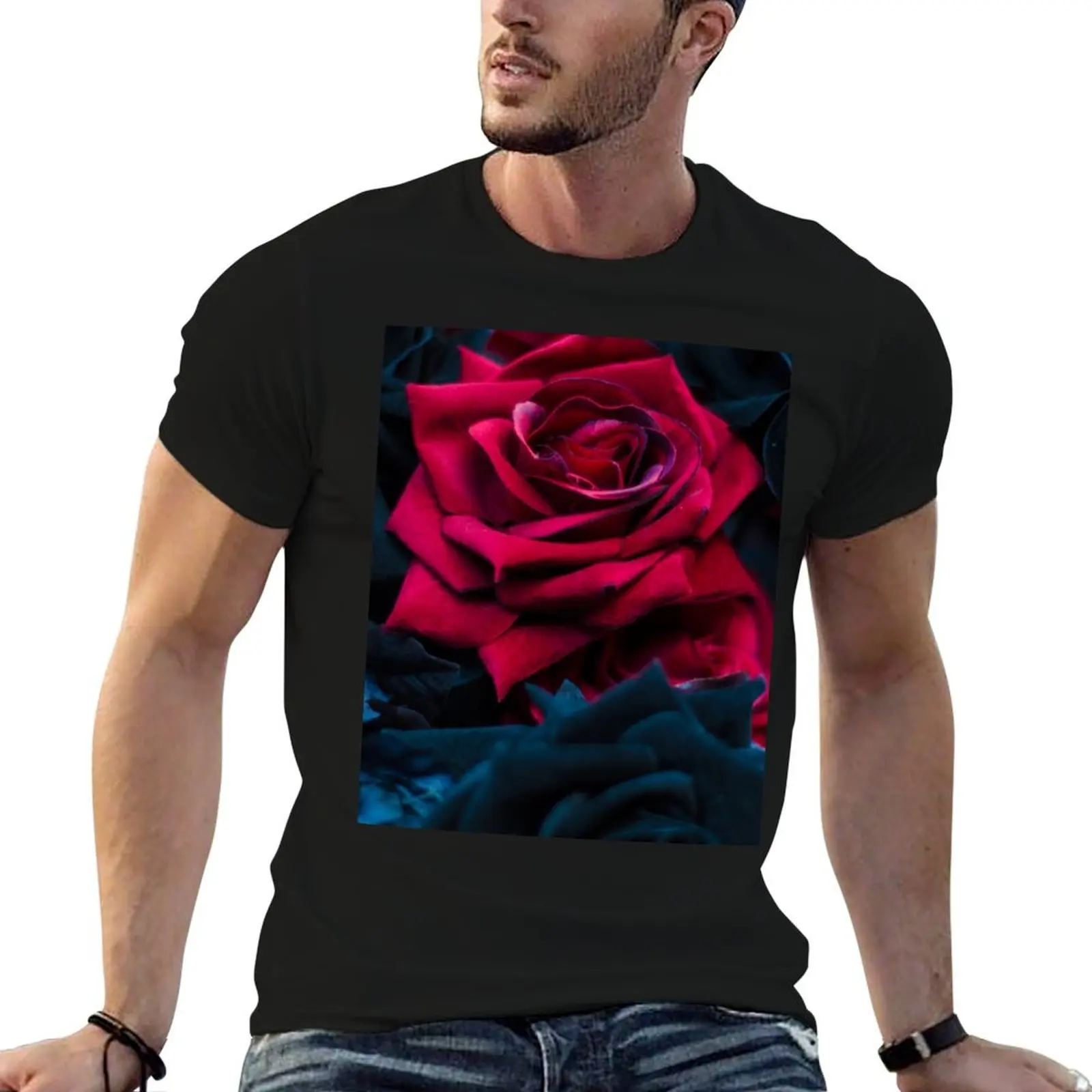 Bed of Roses T-Shirt anime clothes man t shirt anime shirts men