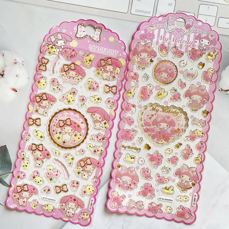 

The New Hot-selling Creative Sanrio Crystal Stickers Cute Cartoon Water Cup Mobile Phone Case DIY Decorative Stickers