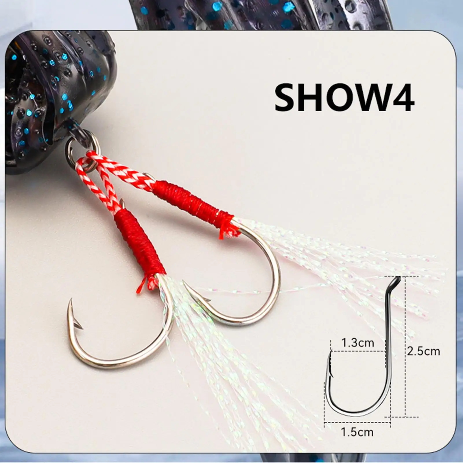 Built-in Counterweight Fishing Lure 11cm 19g Long Tail sea fishing boat fishing octopus false bait deep-sea soft bait
