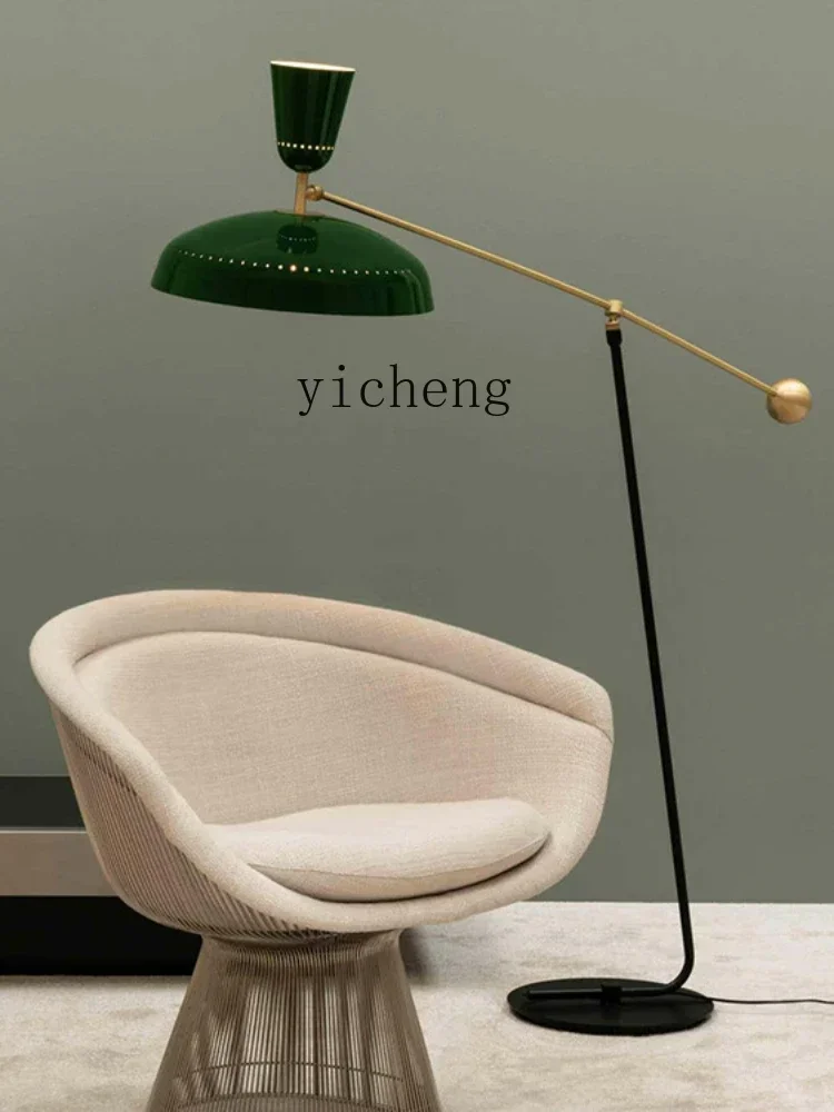 v9.4- Nordic Minimalism Living Room Sofa Floor Lamp Long Arm Modern Long Brush Holder Vertical Lamp