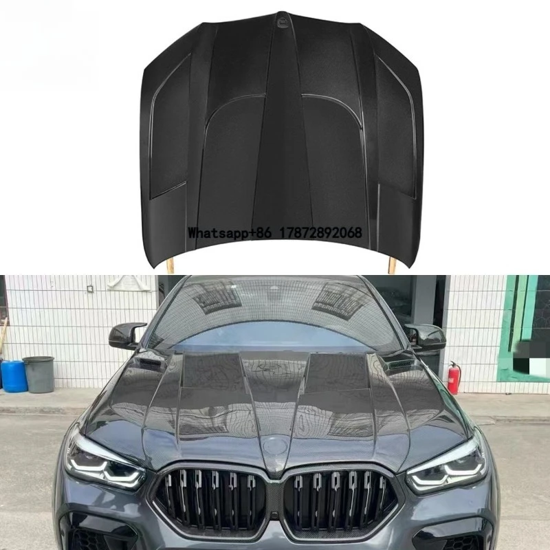 

High Quality LD Style Carbon Fiber Front Hood for X5 G05 X6 G06 2020+ Car Insurance Hood Suitable