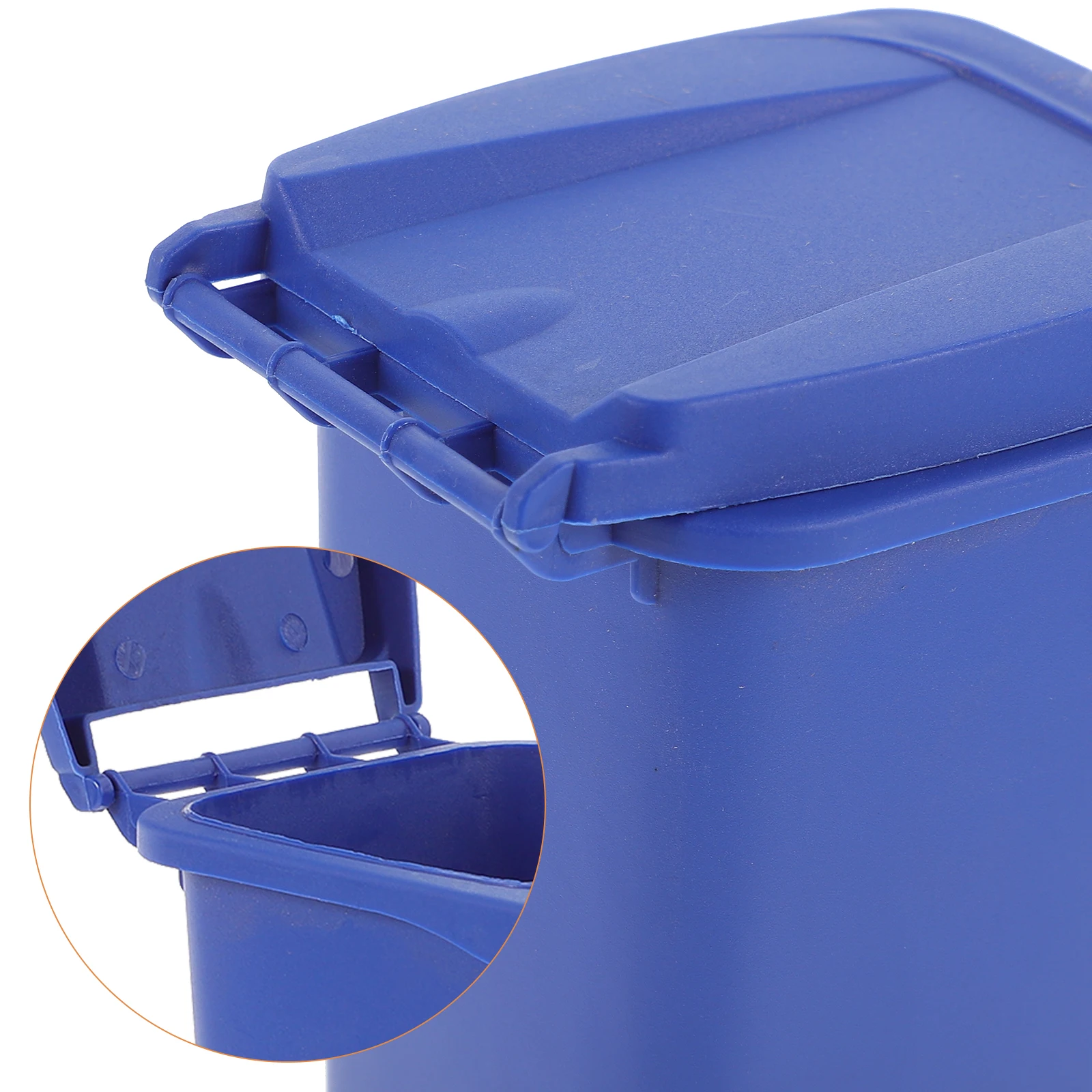 

Sturdy Plastic Desktop Trash Can Mini Waste Container With Lid Odor Control Multi-Functional Storage Holder For Home Office