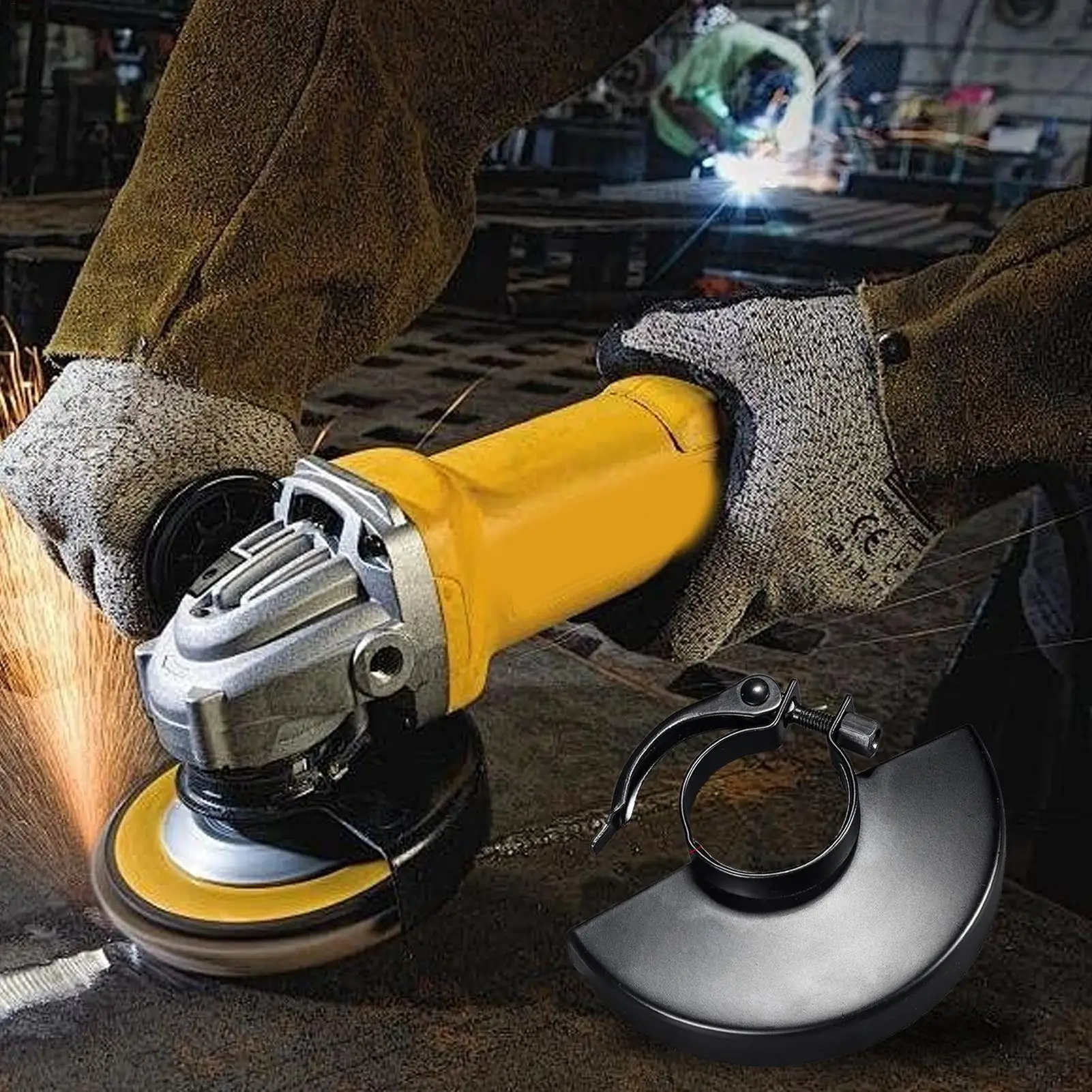 

New 100/115/125 Type Angle Grinder Dust Shroud Grinding Wheel Disc Cover Dust Guard Replacement For Metal Concrete Cement Stone