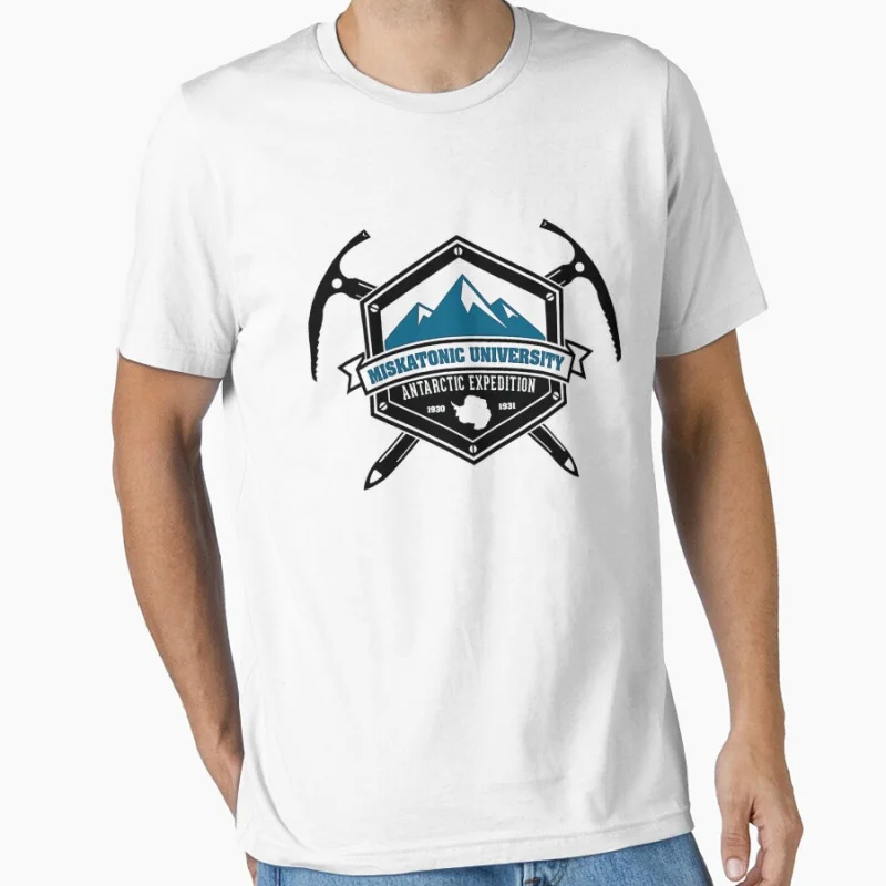 

Miskatonic University Antarctic Expedition 1128 Scary Halloween Gift T shirt Large size Tops Horror Cthulhu Scifi Print clothes