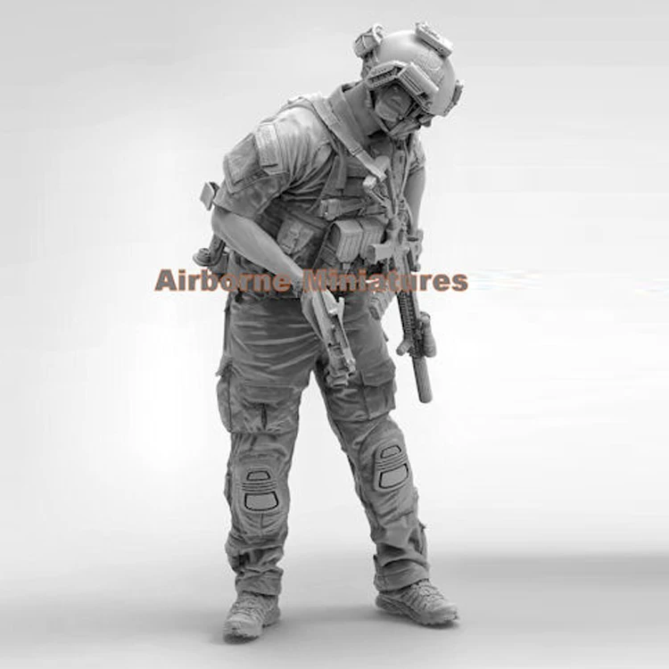 1/16 Hars Model Figuur Gk Soldaat, Sf Operators, Militaire Thema 'S, Ongemonteerde En Ongeverfde Kit