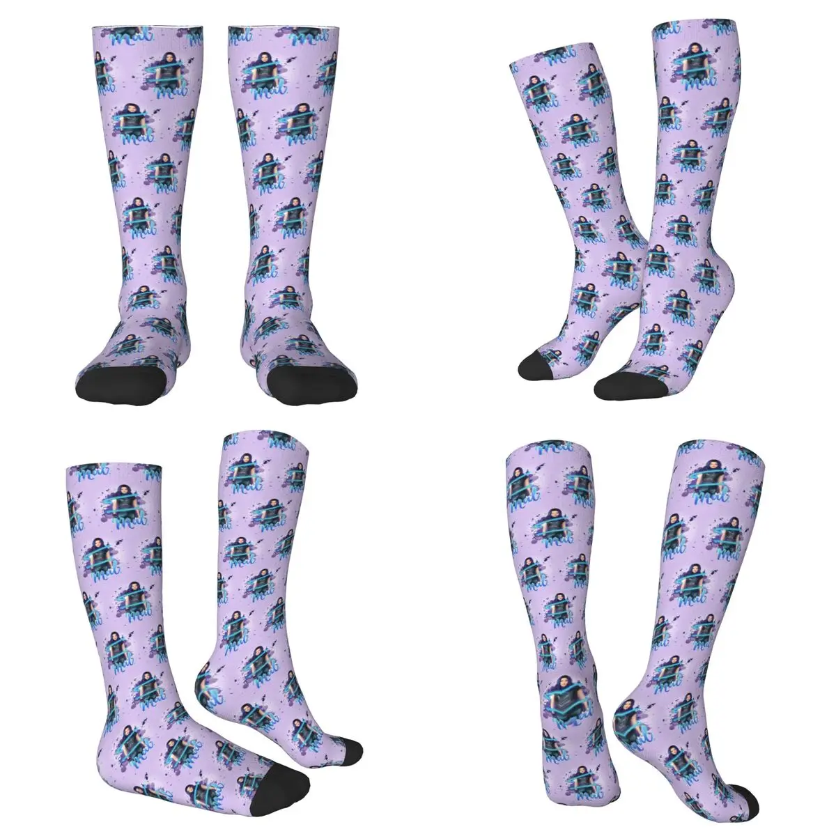 

Всесезонные носки Mal Descendants Harajuku, спортивные носки средней длины, мягкие чулки в стиле хип-хоп для мужчин и женщин