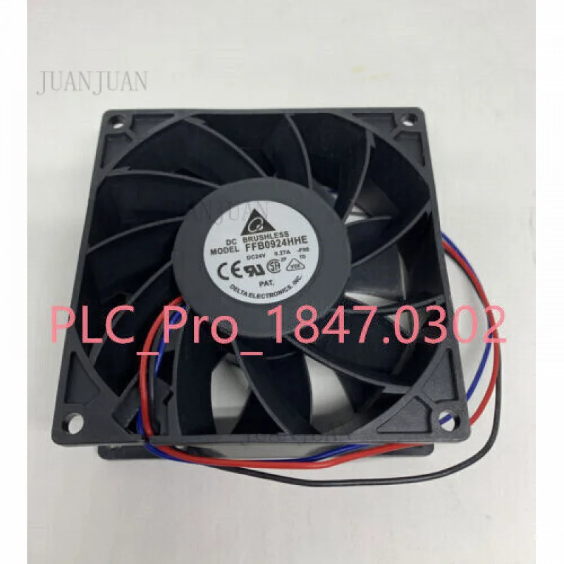 A+ 1PCS NEW FOR Delta FFB0924HHE DC24V 0.27A 92 * 92 * 38MM 3pin inverter cooling fan