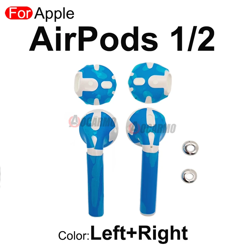 Aocarmo For Apple AirPods 1 2 3 Pro Pro2 Earphone Shell Case Full Set Housing Repair Replacement Part