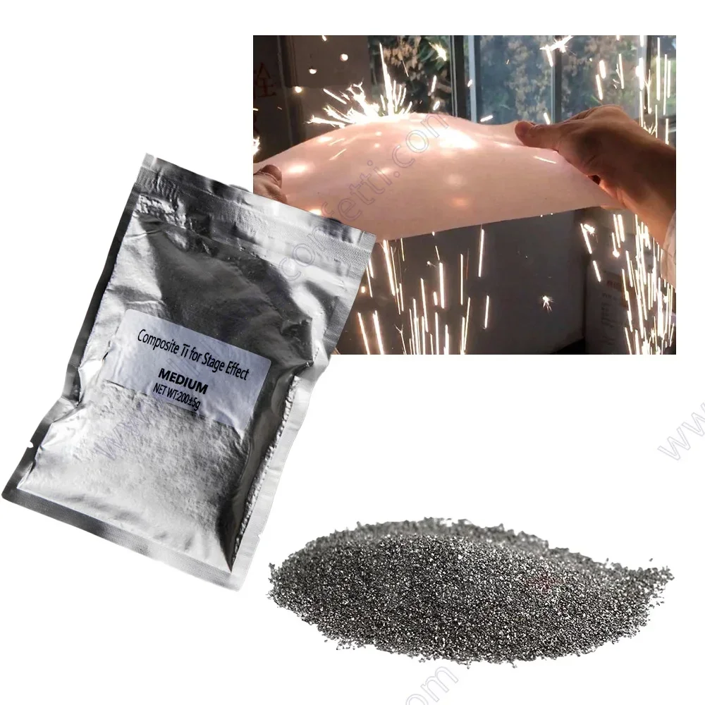 Ti Powder Cold Spark Dust 1kg/2kg/3kg  Cold Sparkular Machine Powder Composite Granules Stage Light Effect