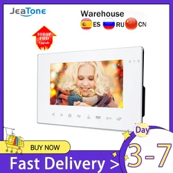 Jeatone 7 Inch Trong Nhà Màn Hình Cho Chuông Cửa Màn Hình Chuông Cửa Liên Lạc Nội Bộ Hệ Thống Quay Video Lấy Ngày Đêm Trắng Màn Hình