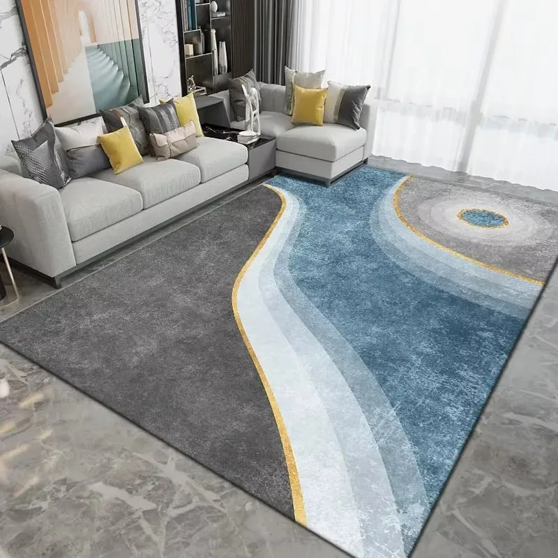Modern Minimalist Household Rug, Decorative Floor Mat for Living Room Space