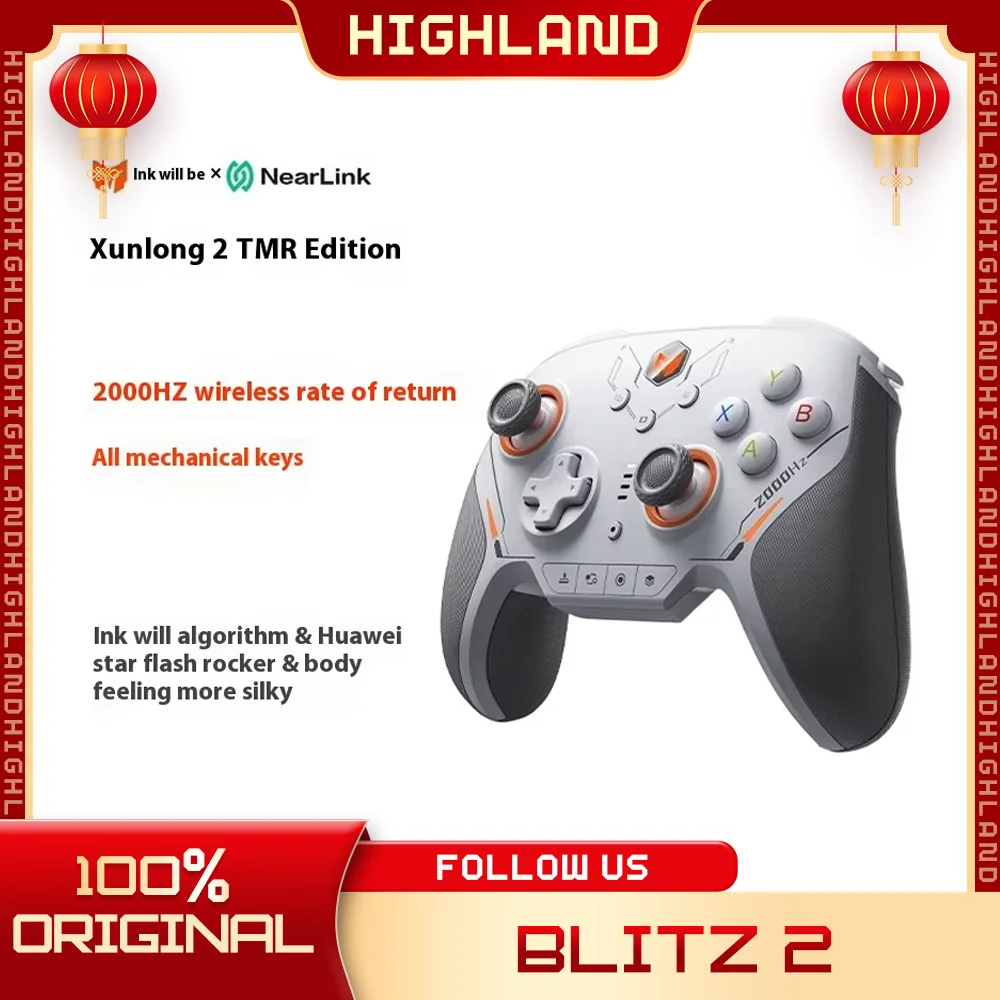 

Bigbigwon Blitz 2 Gamepads Tmr Star Flash Controllers Customize Wireless Bluetooth Somatosensory 2000hz For Ns Office Steam Game