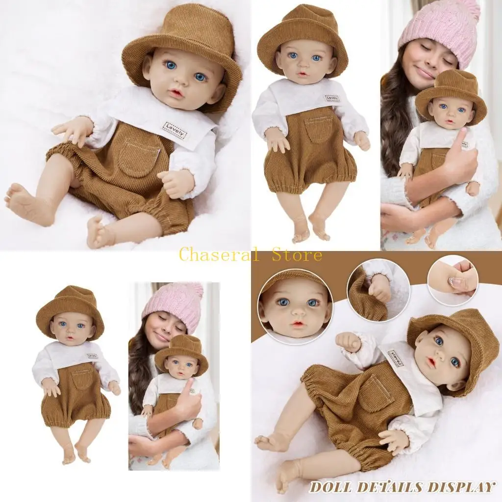 

E7CE Authentic Looking 12inch Vinyls Baby Girl Doll for Collectors and Display Baby Doll for Educational Purposes