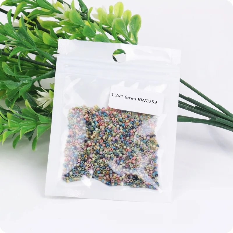1.6mm retro Picasso antique Dong beads burnt embryo glass rice beads DIY handmade beaded loose beads