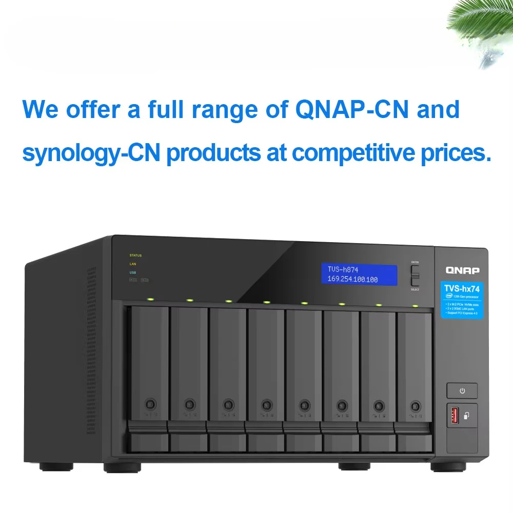 8-створчатый сервер NAS QMAP TVS H874 Studio Enterprise Network Video Storage Server