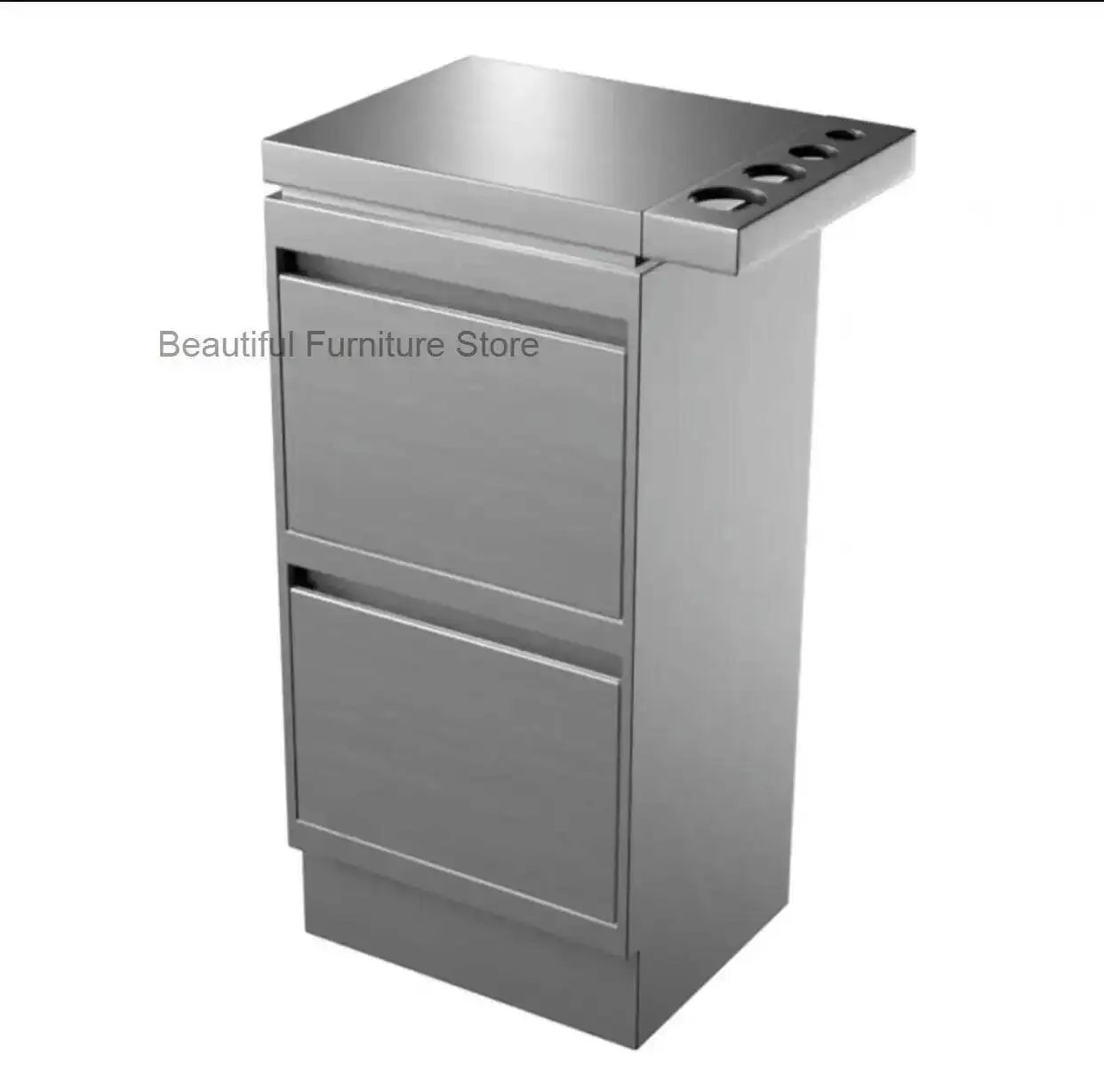 

Table New Steel Stainless 2023 Hairdressing Salon Barbershop Special Hair Tool Cabinet Haircutting Display Cabinet Wood Table