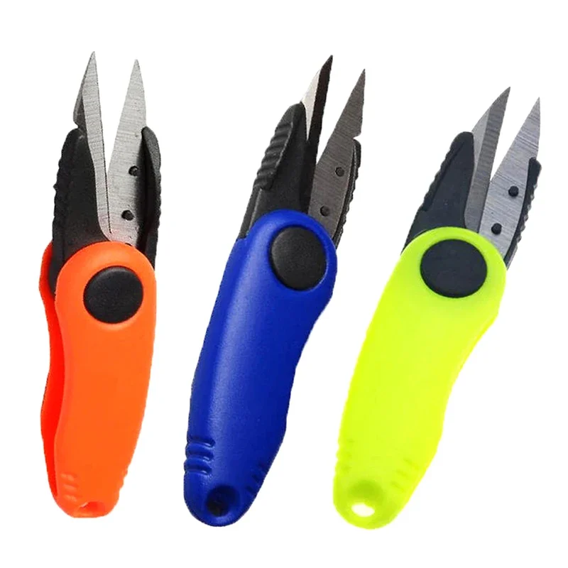 Quick Knot Tool Shrimp Shape Foldable Fishing Scissors Telescopic Rope Kit Fishing Line Cutter Clipper Nipper Fishing Tackle