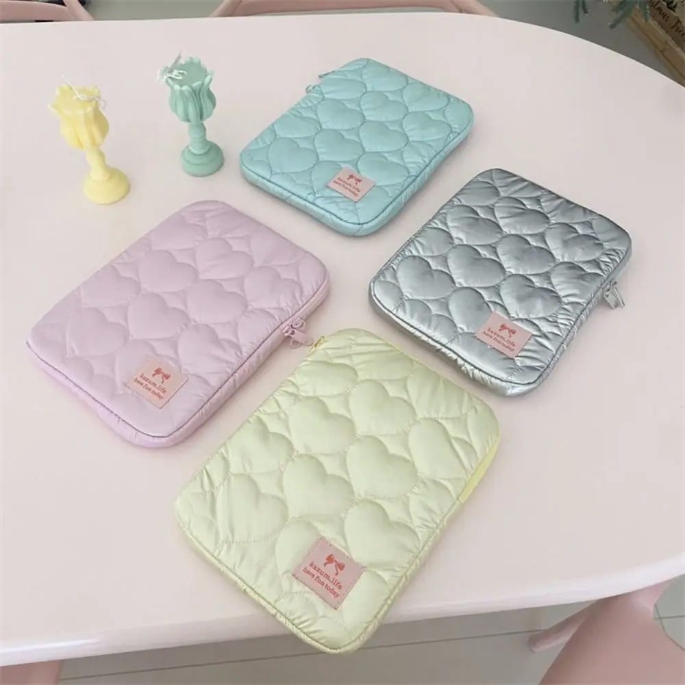 

Tablet Cover INS Tablet Protective Case Macaron Color Shockproof Computer Storage Bag Cute Cottoning Tablet Sleeve Bag Business