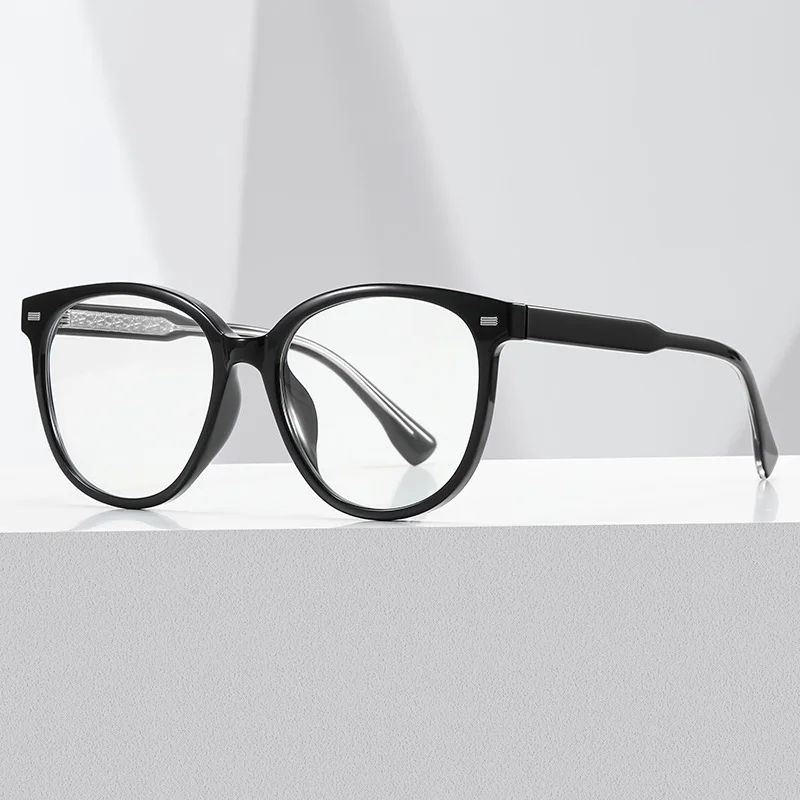 

​​2025 New Oversized TR90 Blue Light Glasses Women, Retro Chunky Frame No Makeup Look Comfort Fit Spring Hinge​​