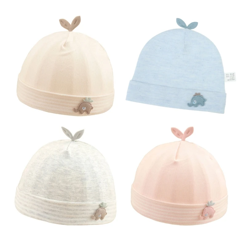 

Lovely Infant Bonnet Caps 0-3 Month Boys Girls Thin Hat Soft Breathable Baby Hat Newborn Fetal Caps for Indoor Outdoor
