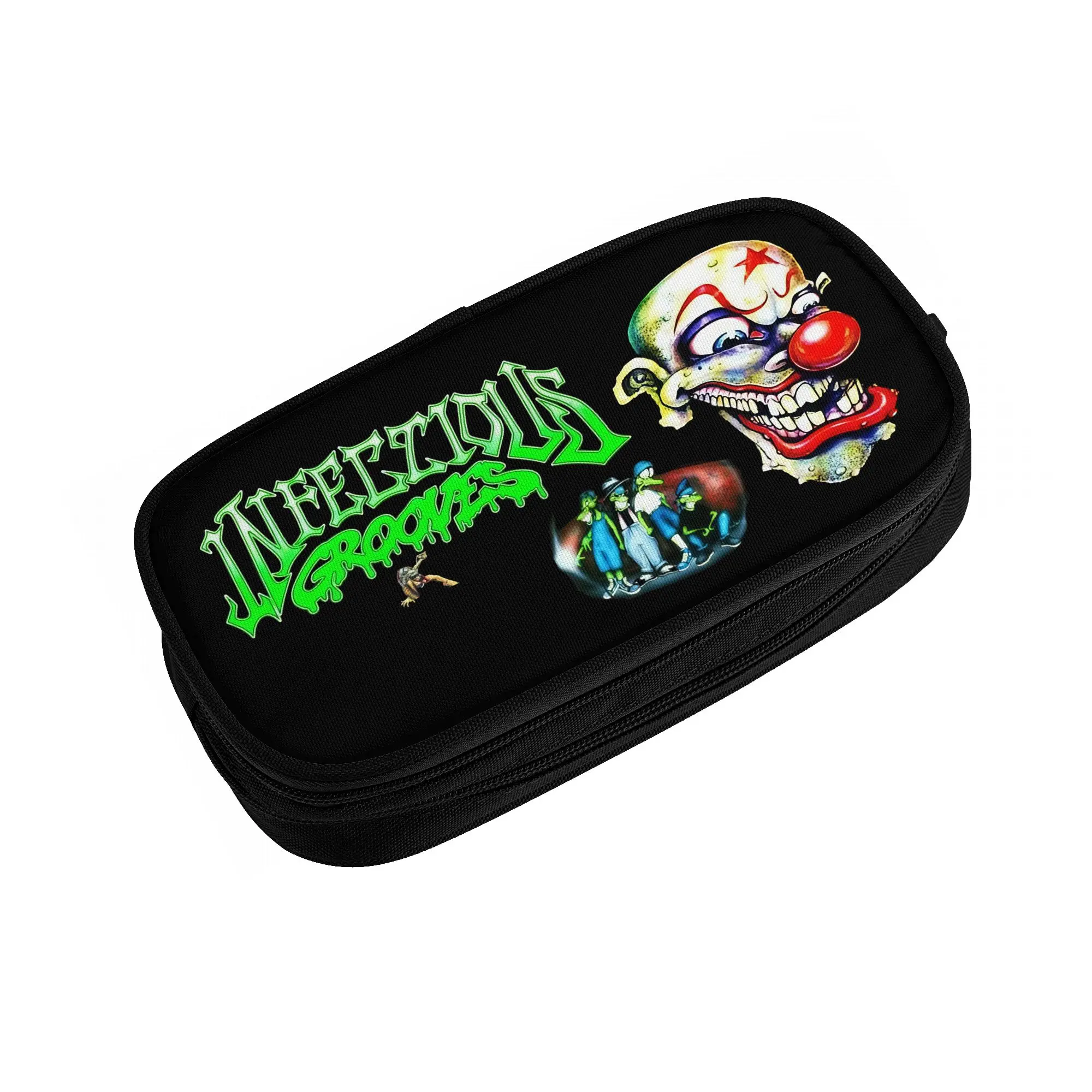 American Infectious Grooves  Kawaii Pencil Cases Girls Boys Large Storage Funk Metal Band  Pencil Bag Pouch Students Stationery