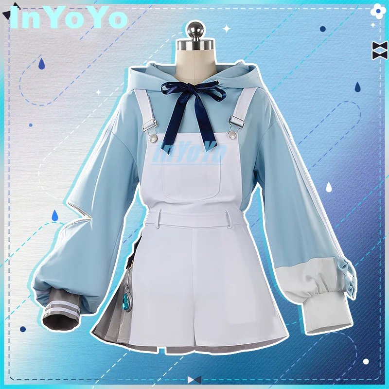 InYoYo Tsumugi Kokage Cosplay Costume Vtuber Cosplay Lovely Uniform Top Rompers Halloween Party Outfit Women Game Suit S-4XL New