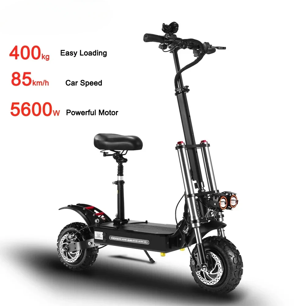 60V 5600W Off Road Electric Scooter With Seat With CE FCC ROHS