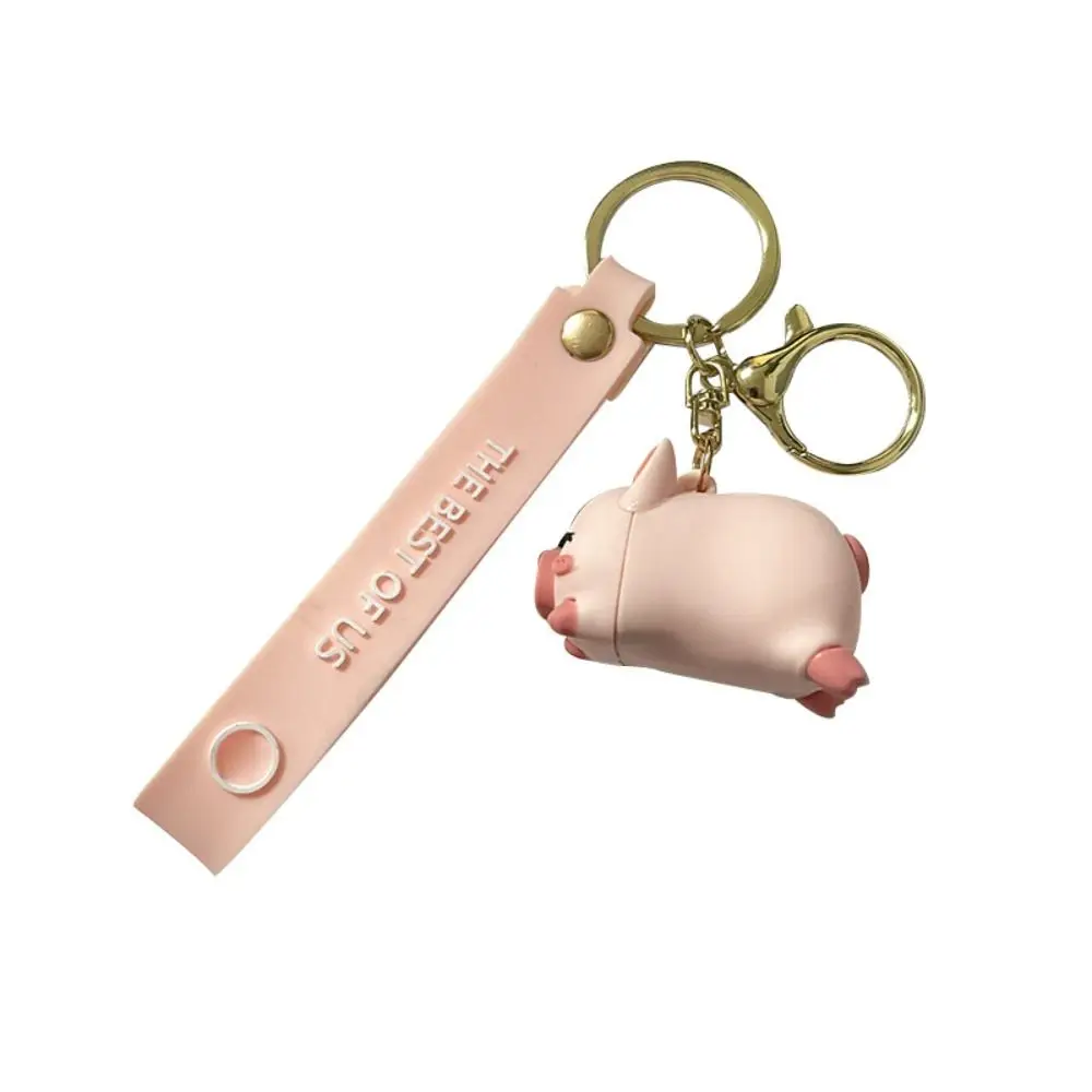 Creative Gift Pig Shape Pig Keychain Backpack Pendant Keyring Accessories Pig Keyring Pink Color Cute Charm Backpack Pendant