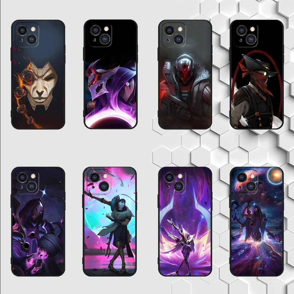 L-LOL K-Khada Jhin Virtuoso Phone Case For iPhone 15,14,13,12,11 Plus,Pro,Max,XR,XS,X,7,8 Plus,SE,Mini Silicone Soft Cover