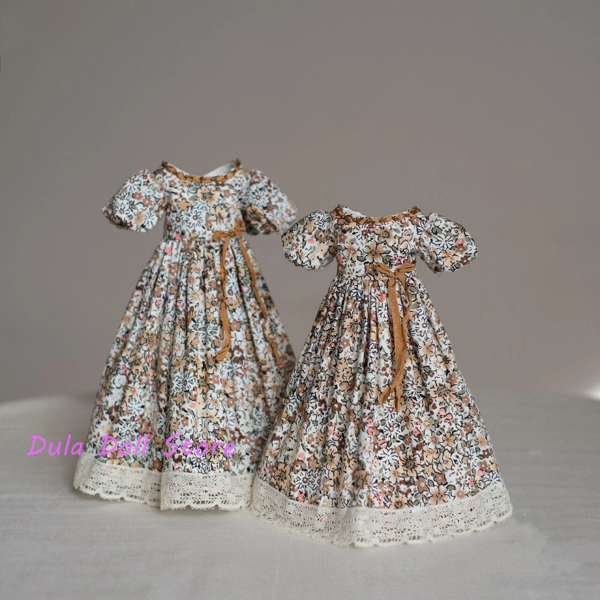 

Dula Doll Clothes Dress Vintage floral maxi skirt Blythe ob24 ob22 Azone Licca ICY JerryB 1/6 Bjd Doll Accessories