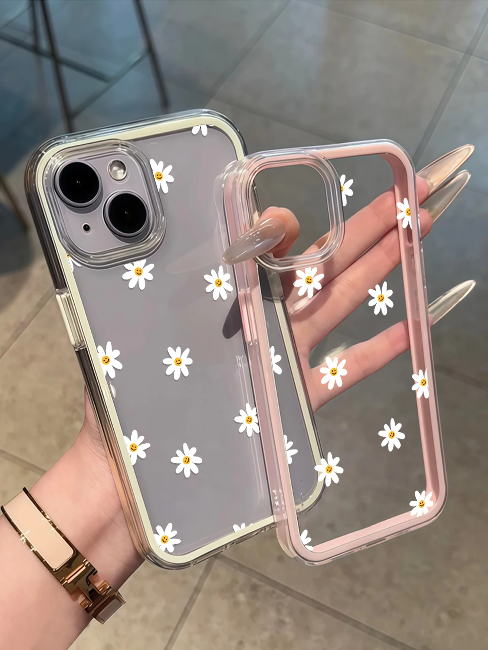 Süße Handyhülle mit kleinem Gänseblümchen-Print für Galaxy A57 A37 A55 A54 A36 A35 A16 5G S25 S24 S23 S22 Plus S26 Ultra FE 5G – Detail 6