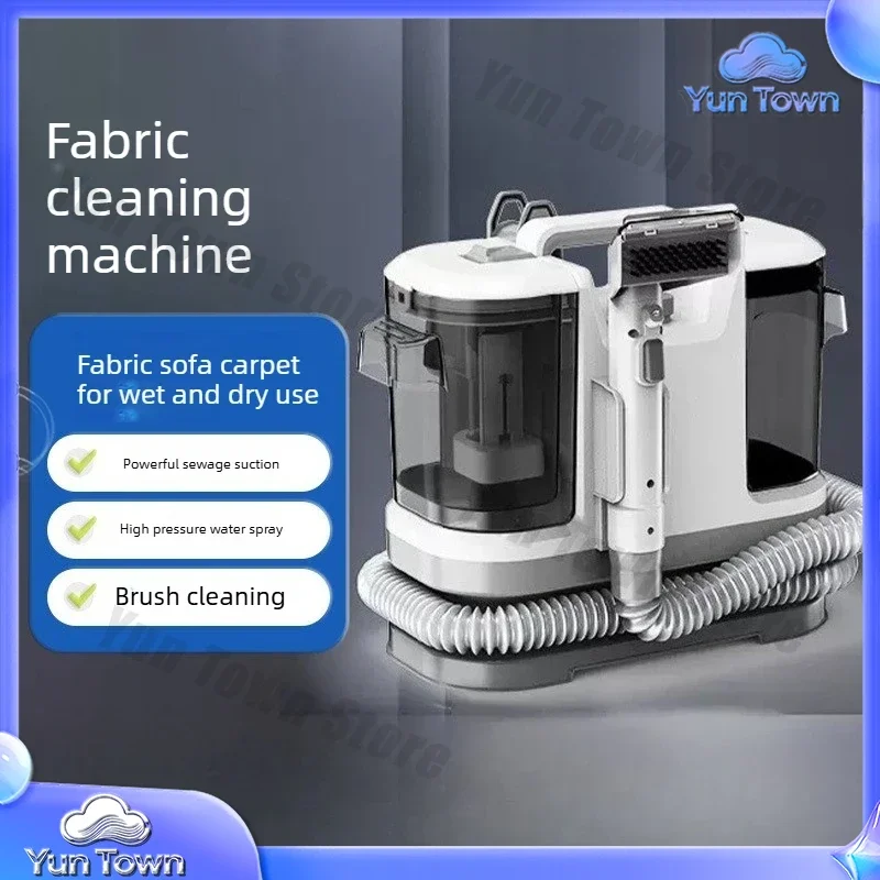 Fabric Steam Cleaner, Wired Large Suction Dry And Wet Vacuum Cleaner Water Spray Cleaning Brush And Suction All-in-one