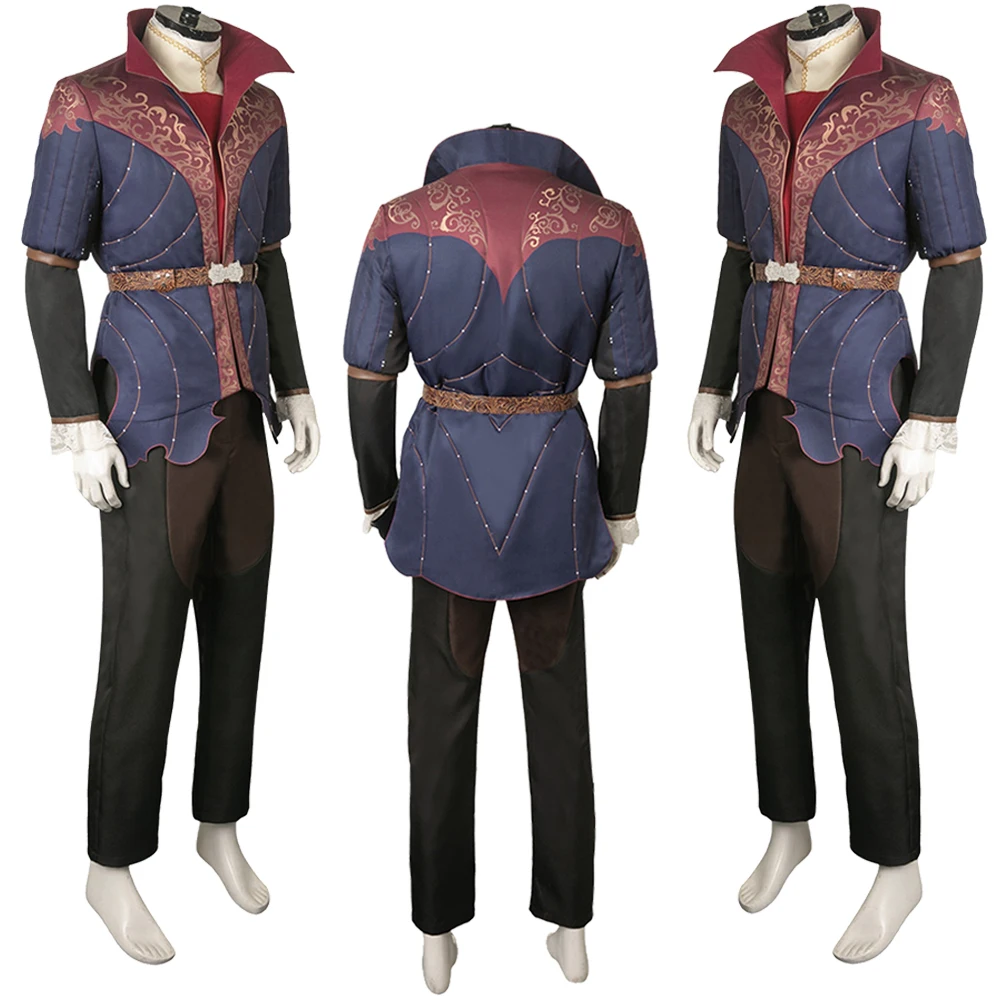 Medieval Astarion Cosplay Role Play Game Balder Gate Costume Adult Men Roleplay Outfits Fantasy Fancy Dress Up Party Clothes