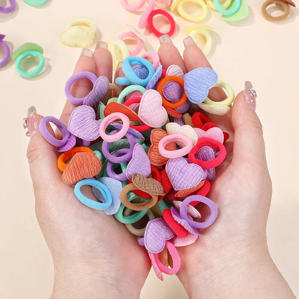 20pcs/lot Kids Elastic Hair Bands Girls Rubber Band For Children Sweets Scrunchie Hair Ties Cute Baby Hair Accessories - Image 4