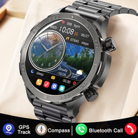 Compass NFC GPS Smart Watch Men Wireless charging Fitness Track IP68 Waterproof Bluetooth Call Smartwatch Man For HUAWEI XIAOMI