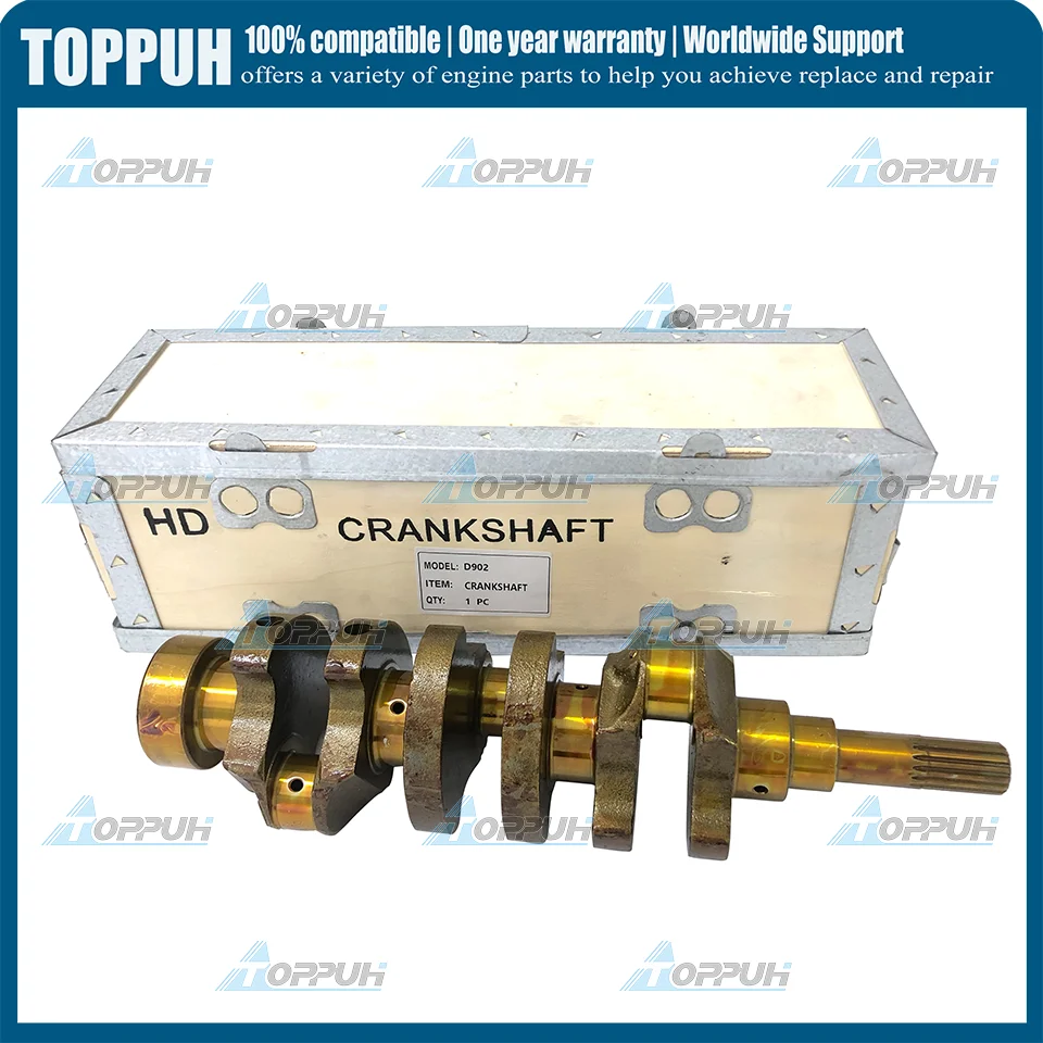 TOPPUH High Quality D902 Engine Parts 1G962-23012 For Kubota D902 Engine Crankshaft