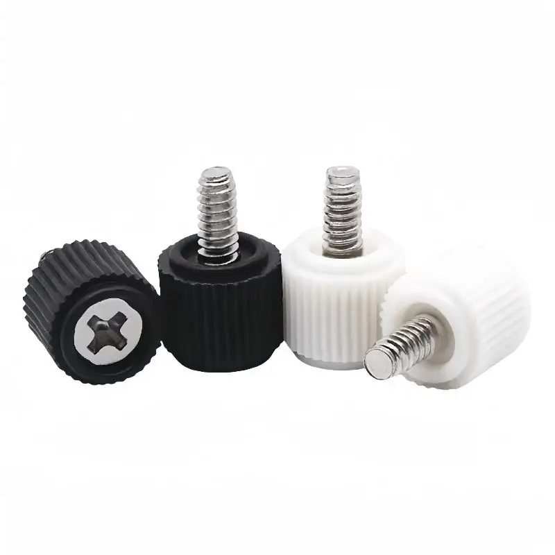 Handle Screws Black Screw Cross Recessed Screw Desktop Computer Case Side Panel Screws Plastic Head Screws PC Screws 10pcs