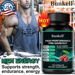 Bunkell Pre-Workout Supplement - Amino Acids, Creatine HCI, Citrulline Malate, Beta-Alanine To Improve Athletic Performance