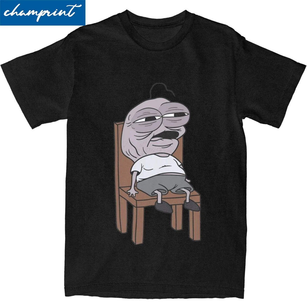 Smiling Friends Depressed Pim Tshirts For Men Women 100%Cotton Tops Streetwear Crewneck Short Sleeve