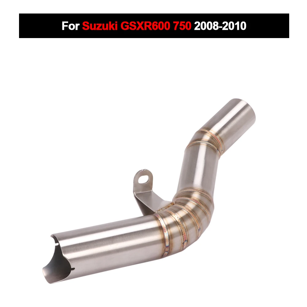 

Slip On For SUZUKI GSXR600 750 2008-2010 Motorcycle Exhaust Middle Link Pipe Escape Moto Muffler Stainless Steel
