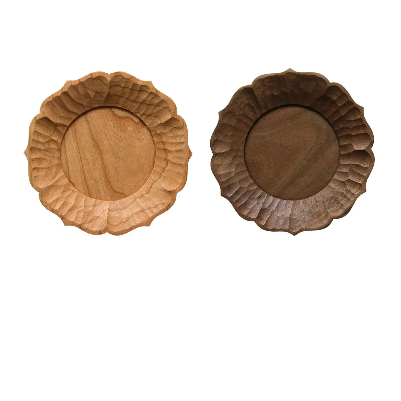 

Mini Wooden Tray Snack Fruit Tray Table Decor Round Bathroom Tray for Kitchen Counter Bathroom Bookshelf Farmhouse TV Cabinet