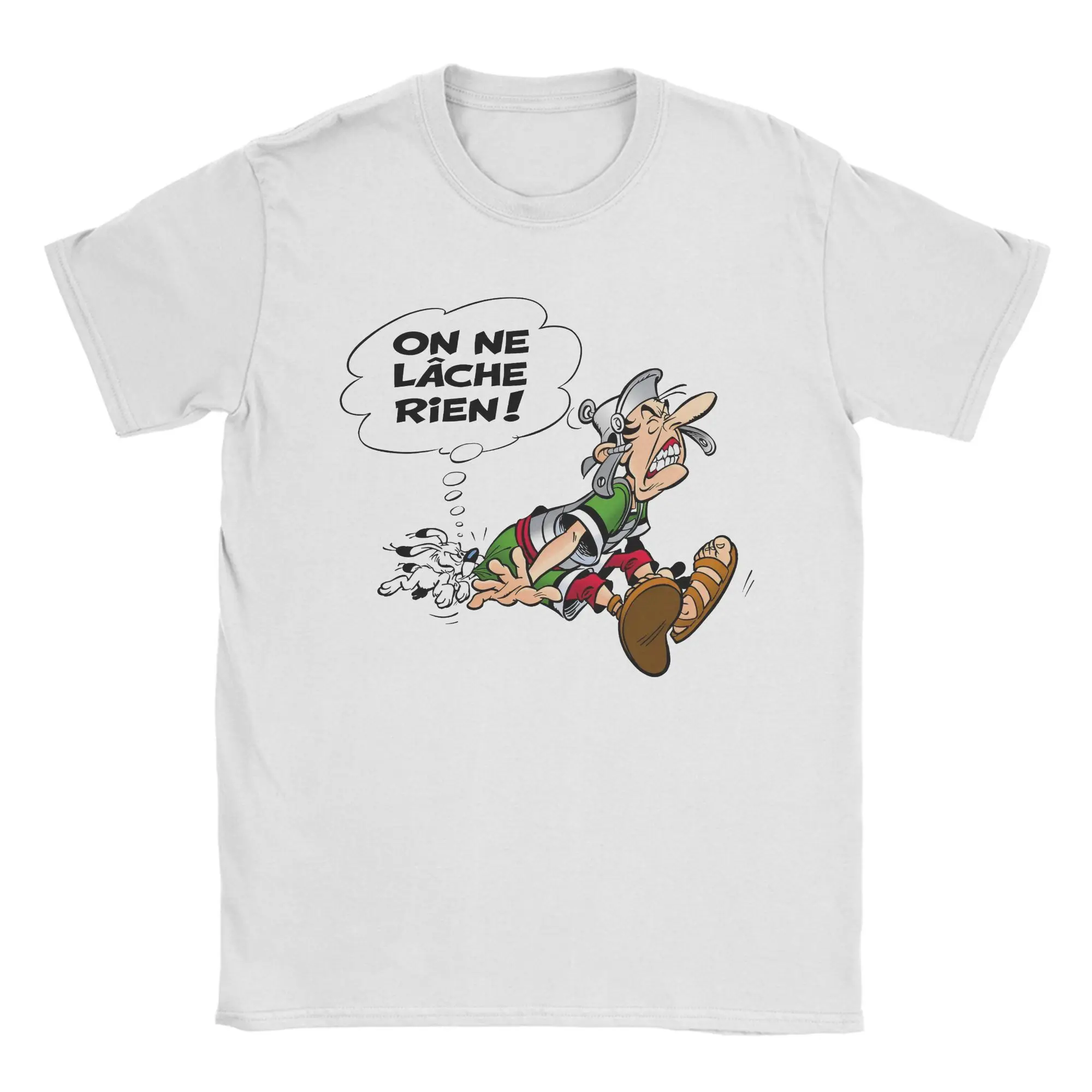 

Asterixes Don't Let Go of Anything T Shirt Obelixes Men Cotton T-Shirts Crew Neck Cartoon Tees Short Sleeve merch 4XL 5XL 6XL