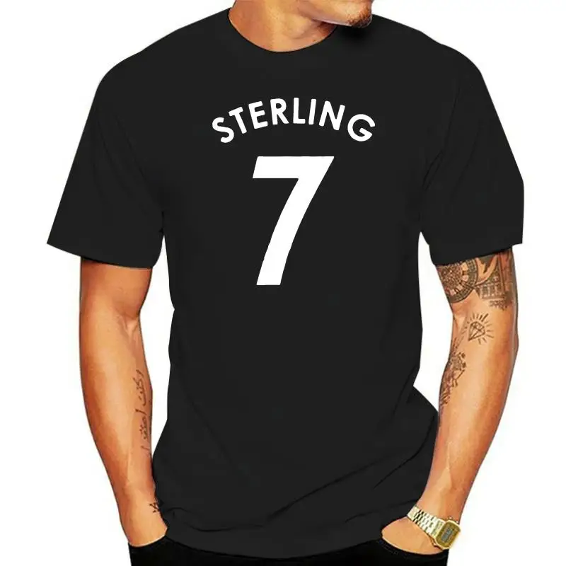 Raheem Sterling City No.7 Mens Football Fans T-Shirt