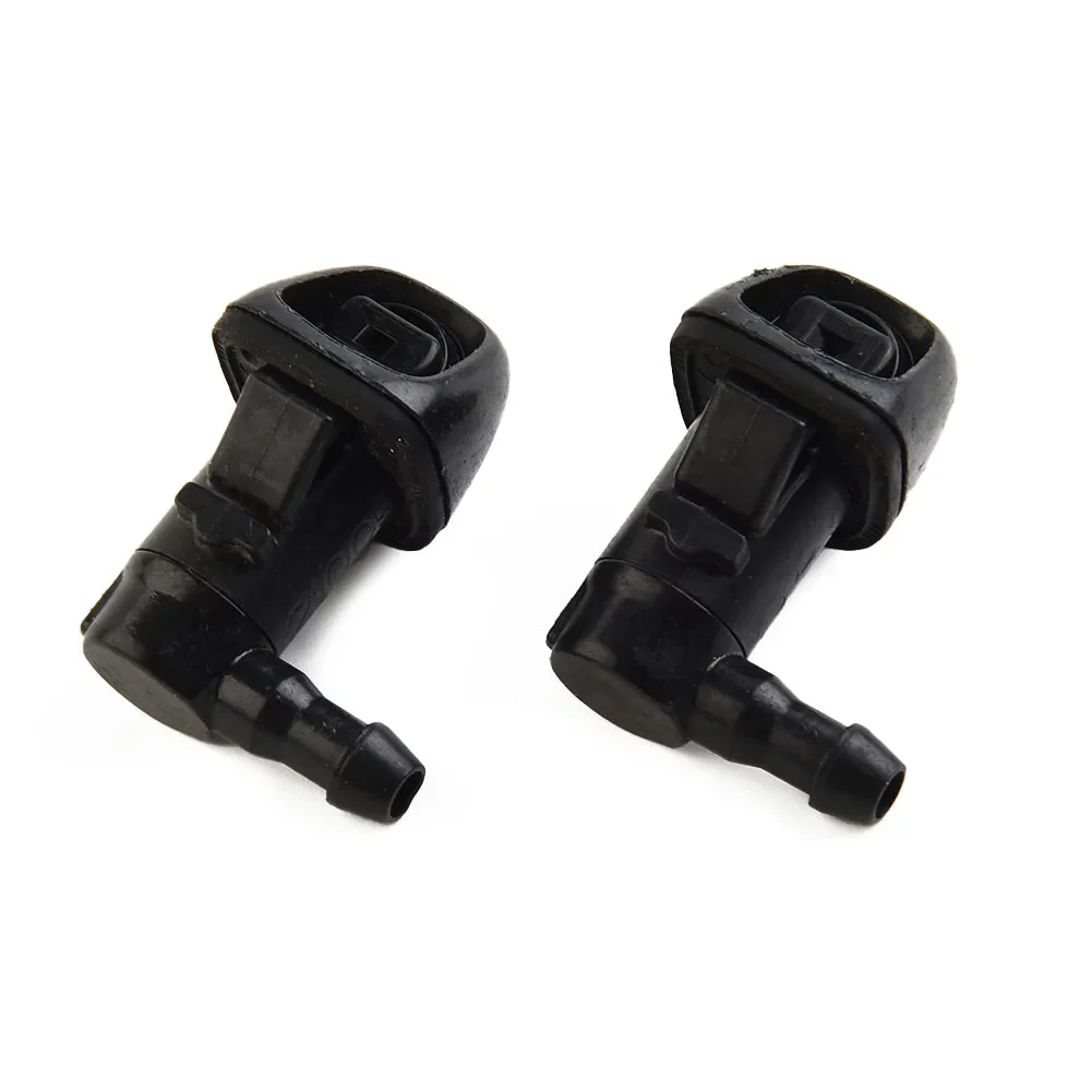 2pcs Washer Nozzle For Honda For Odyssey 2011-2017 Windshield Wiper Washer Nozzle Jet 76810TK8A01 Black ABS Plastic