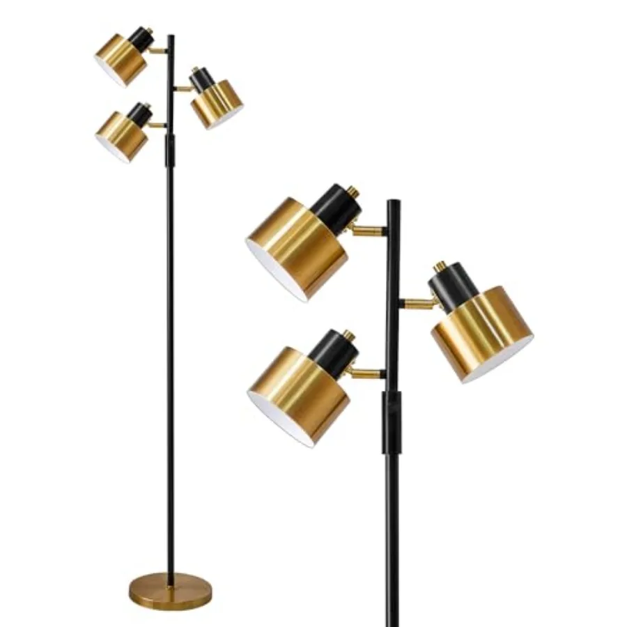 

Floor Lamp for Living Room Bright Lighting Tall Industrial Vintage Standing Corner Lamps LED Metal Light Office Bedroom Study M