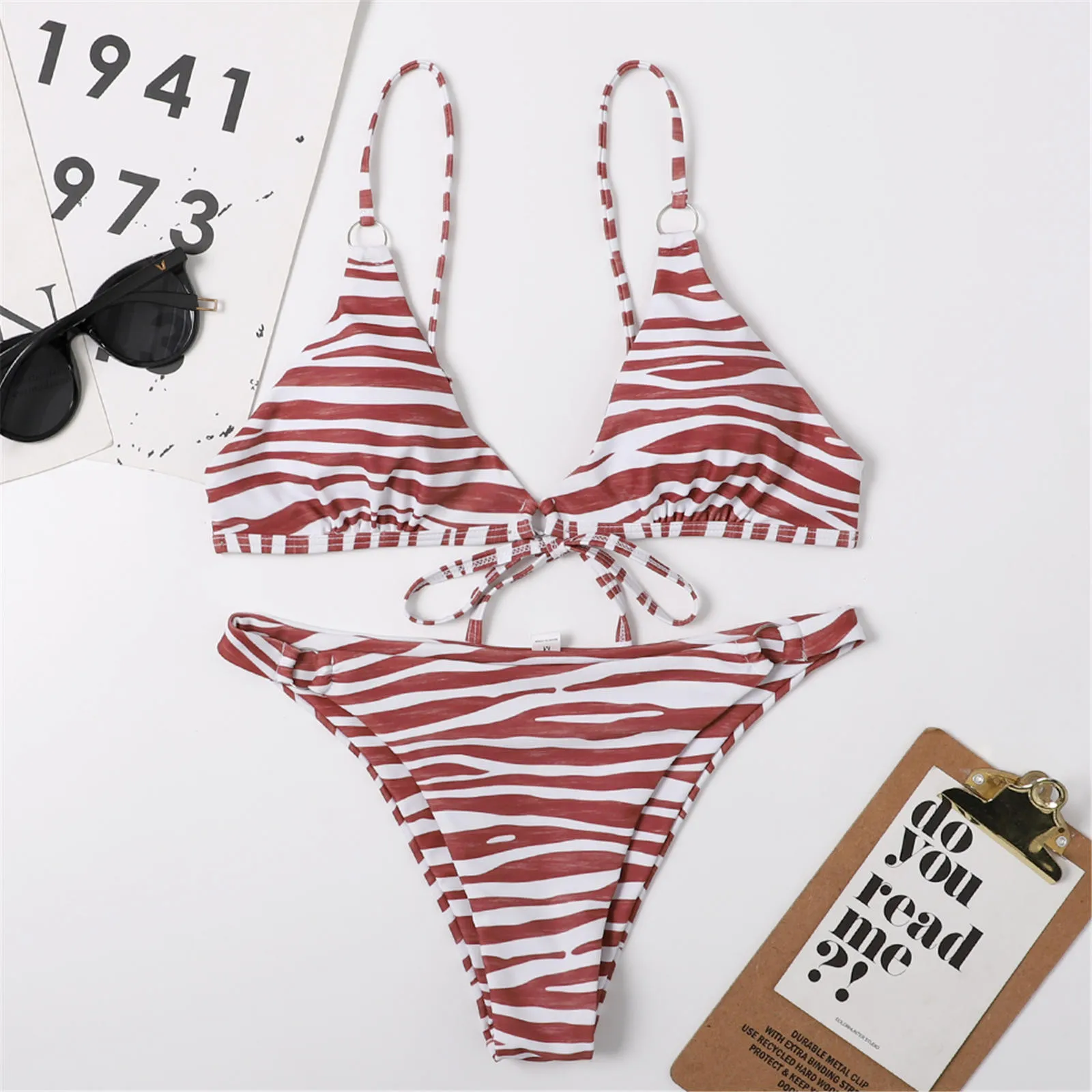 Traje de baño de dos piezas para mujer, conjunto de Tankinis acolchado, Bikini Sexy de verano, Bikini conciso